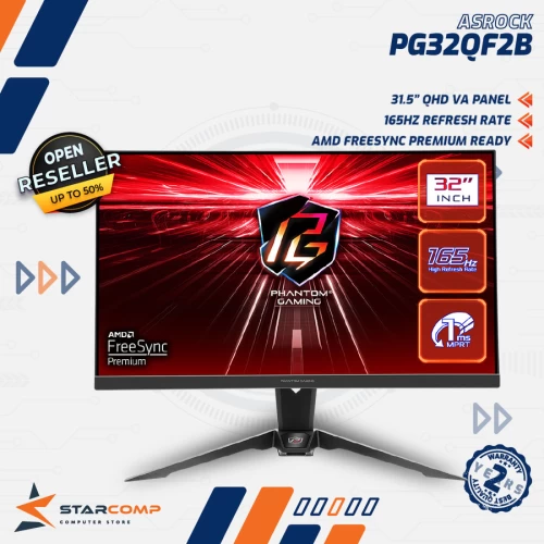 ASROCK PHANTOM GAMING PG32QF2B QHD 32" 2K