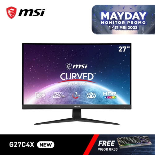 MSI G27C4X 27" FHD VA 250HZ 1MS HDR CURVED GAMING