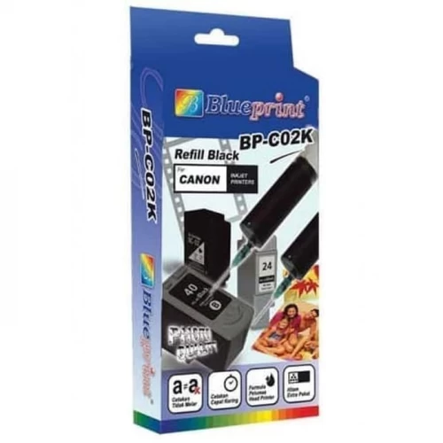 BLUEPRINT BP-C02K TINTA SUNTIK REFILL HITAM PRINTER CANON