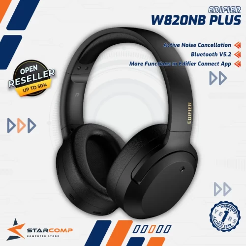 EDIFIER W820NB PLUS WIRELESS NOISE CANCELLATION OVER-EAR