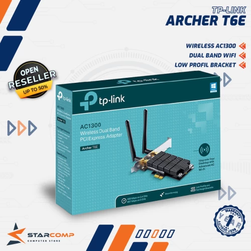 TP-LINK ARCHER T6E AC1300 DUAL BAND