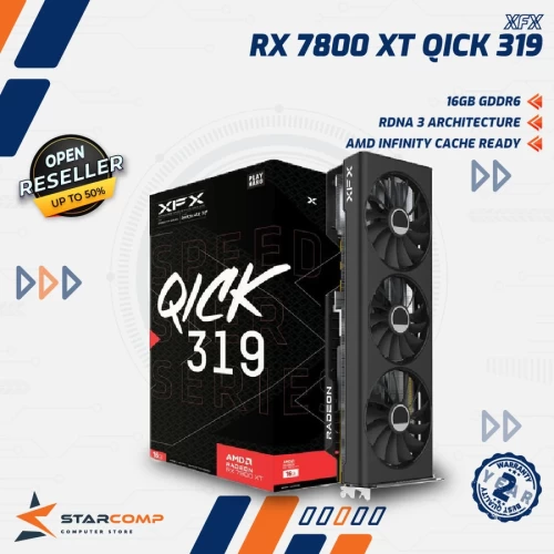 XFX RADEON RX 7800 XT 16GB GDDR6 SPEEDSTER QICK 319