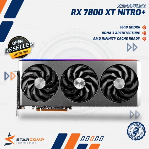 SAPPHIRE RADEON RX 7800 XT NITRO+ 16GB GDDR6 RDNA 3