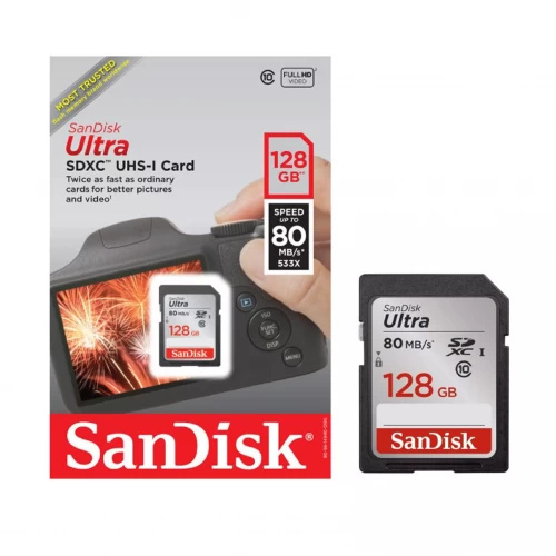 SANDISK ULTRA SDXC 128GB SD 120MB/S SCARD