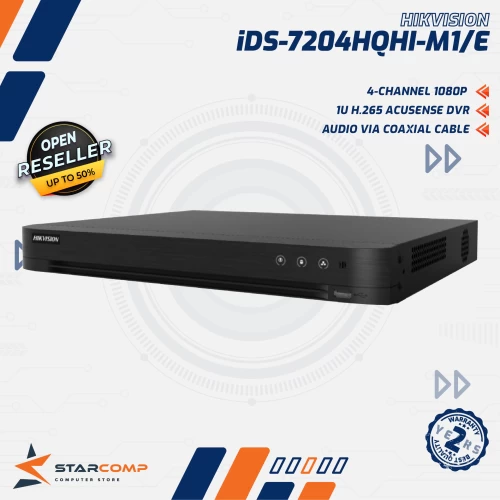 HIKVISION IDS-7204HQHI-M1/E 4 CHANNEL 5MP AUDIO ACUSENSE