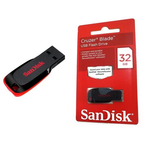FLASHDISK SANDISK 32GB ORIGINAL CRUZER BLADE CZ50