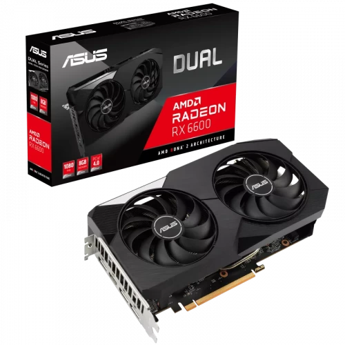 ASUS RADEON RX 6600 DUAL 8GB DDR6 RDNA2