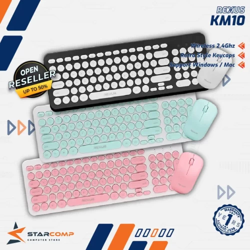 REXUS KM10 WIRELESS COMBO  RETRO