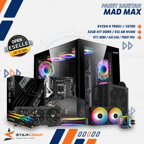 AMD RYZEN 9 7950X X670E 32GB KIT DDR5 512GB NVME RTX 3080