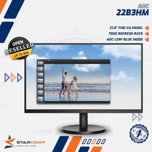 AOC 22B3HM 22" VA 75HZ 1080P ADAPTIVE SYNC SLIM