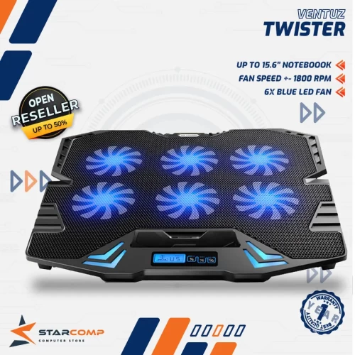 VENTUZ TWISTER COOLING PAD 6 BLUE LIGHT