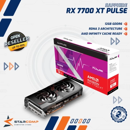 SAPPHIRE RADEON RX 7700 XT PULSE 12GB GDDR6 RDNA 3