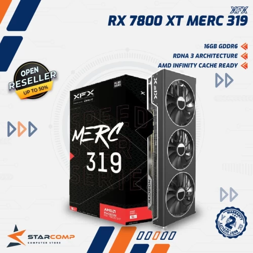 XFX RADEON RX 7800 XT 16GB GDDR6 SPEEDSTER MERC 319