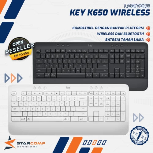 LOGITECH SIGNATURE K650 WIRELESS BLUETOOTH COMFORT