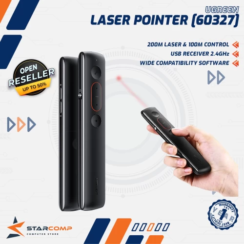 UGREEN LASER POINTER REMOTE CONTROLLER PRESENTER WIRELESS - 60327